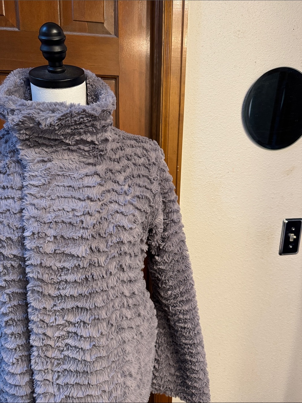 Patagonia Plush High-Neck Teddy Jacket - Gray Size XS